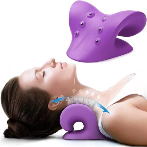 Neck and Shoulder Relaxer, Cervical Neck Traction Device Neck Stretcher - Picture 1 of 7